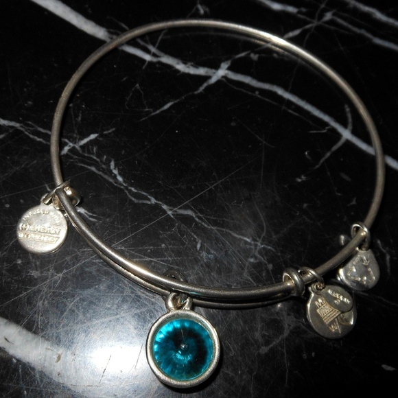 Alex and Ani March Birthstone Aquamarine Rafaelian - Picture 1 of 7